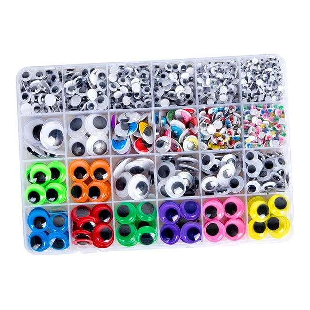 1680x ojos de seguridad de plástico con caja de almacenamiento para Juguetes de oso de peluche muñecas marionetas Sunnimix