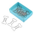 thumbnail image 1 of Clips de Papier, 12 Pcs Créatif Forme d'Os Trombones Drôle Signet Marquage Document Organisation Clip, 1 of 8