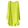 thumbnail image 1 of FAIWAD Womens Casual Spring Cardigans Solid Color Lightweight Long Sleeve Soft Open Front Coat with Pockets, 1 of 4