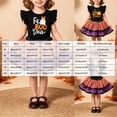 thumbnail image 3 of NIEWTR Newborn Baby Girl Outfits Girls' Halloween Party Outfit With Flying Sleeves Top Mesh Skirt Three Piece Skirt Set, 3 of 8