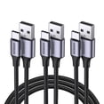 thumbnail image 1 of Cable USB Tipo C UGREEN Negro Carga Rápida y Nylon Trenzado, 1 of 7