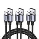 thumbnail image 1 of Cable USB Tipo C UGREEN Negro Carga Rápida y Nylon Trenzado, 1 of 7
