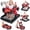 Red, variant on COLIKES Baby Walker Boys, 5 in 1 Walkers for Babies 6-12 Months with Wheels, Push Adjustable Baby Activity Walker Bouncer for Girls, Red Car