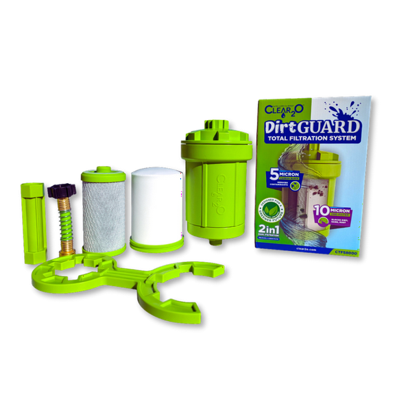 CLEAR2O® DIRTGUARD TOTAL FILTRATION SYSTEM CTFS8000 - The Ultimate 2-IN-1 Total Filtration System for RVers & Boaters