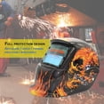 thumbnail image 2 of Welding Helmet Fire Skull Solar Powered Auto Darkening Electric Mask Welder Cap Lens Plasma Cutter Weld Hood Helmets, 2 of 6