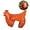 Orange, variant on Chickens Statue Funny Yard Decor:Resin Chicken Figurines,Tree Fence Decorations Outdoor,Chicken Decorations for Garden,Farm,Patio,Backyard (Orange)