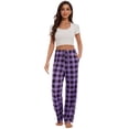 thumbnail image 4 of iniber Womens Pajama Pants with Pockets, Soft Drawstring Lounge Pants Pjs Sleep Bottoms(Plaid 05, Medium), 4 of 6