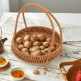 thumbnail image 4 of unbranded Para Refrescos Y Postres Con Cesta De Mano Color Marrón En Tejido, 4 of 6