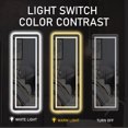 thumbnail image 5 of LED Bathroom Mirror Wall Mounted Vanity Makeup Anti-Fog Dimmable Rectangle with Light Horizontal Vertical 65"x22", 5 of 9