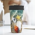thumbnail image 6 of Picia Seashell On The Beach Pattern 500ml Carry Insulated Coffee Mug, Stainless Steel Travel Mug with Hidden Handle, Leak-Proof for Car, Office, Home, and Outdoor Use, 6 of 8
