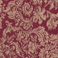 thumbnail image 2 of Ultimate Textile (5 Pack) Miranda 114-Inch Round Damask Tablecloth - Jacquard Weave, Bordeaux, 2 of 3
