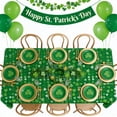 thumbnail image 4 of E St Patrick'S Day Party Tablecloth With Holiday Design, Thickened Paper Material For Spring Parties, Holiday Gatherings, Birthday Celebrations 108X54In 0.3Lb, 4 of 6