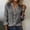 Gray, variant on Satingcolo Linen Button Down Shirt Women Summer Fall Fashion Long Sleeve Gauze Tops Dressy Casual Work Blouse with Pocket White S