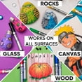 thumbnail image 3 of Acrylic Paint Pens - 30 Acrylic Paint Markers Extra Fine Tip (0.7mm) | Great for Rock Painting, Canvas, Glass, Porcelain, Fabric, Paper, Pottery and Plastic, 3 of 6