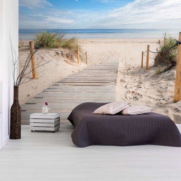 Tiptophomedecor Peel and Stick Beach Wallpaper Wall Mural - On The ...
