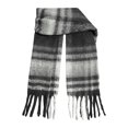thumbnail image 4 of Fgnfyis Loop Yarn Plaid Scarf for Women Cozy Warm Winter Fashion Soft Textured Wrap Shawl Elegant Everyday Style Grey, 4 of 4