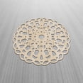 thumbnail image 2 of Mandala Wooden Wall Art, Bohemian Bloom of Circles Harsh Details, Birch Wood Plywood Rustic Wall Art Accent for Hallway Bedroom Living Room Cafes and Offices, 11.4" X 11.4" X 0.1", by Ambesonne, 2 of 5