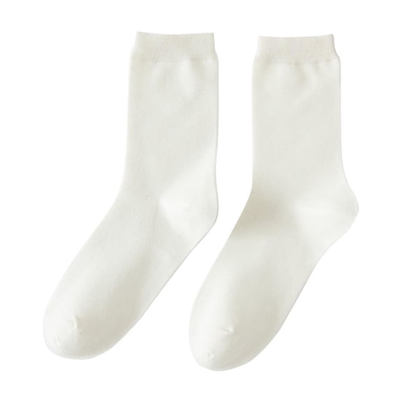 WRKEKC Women's Crew Socks Casual Cotton Neutral Athletic Socks Multiple Solid Colors for Daily Leisure Sports Activities