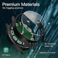 thumbnail image 4 of JETech 4+4 Pack Case and Screen Protector for Samsung Galaxy Watch 6 Classic 47mm, Tempered Glass Film Protective Hard PC Bumper Cover (Black/Clear/Silver/Blue), 4 of 6