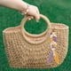 thumbnail image 4 of Llavero de macramé Zulema bolso bohemio con Colgante de broche de langosta Amarillo morado, 4 of 6