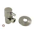 thumbnail image 5 of Kingston Brass CD43305DLK 1/2" FIP x 3/8" O.D. Anti-Seize Deluxe Quarter-Turn Ceramic Hardisc Cartridge Angle Stop with Flange, Oil Rubbed Bronze, 5 of 6