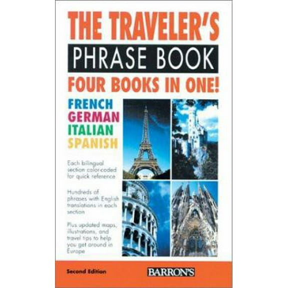 Pre-Owned The Traveler's Phrase Book (English, French, German, Italian and Spanish Edition) (Paperback) 0764112538 9780764112539