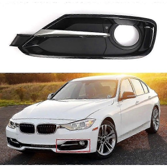Left Right Front Bumper Fog Light Lamp Cover Grill Grille w/Chrome Trim For BMW 3 Series F30 F31 11-17 51117300737 51117300738 f26_Billiga gåvor-Left