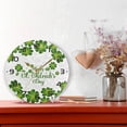 thumbnail image 6 of SKYSONIC St. Patrick's Day Wall Clock 10 Inch Silent Non Ticking Round Clock Oil Painting Clock Easy to Read Clock for Living Room Bedroom Bathroom Home Decor, 6 of 7