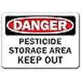 thumbnail image 2 of Danger Sign - Pesticide Storage Area Keep Out - 10" x 14" OSHA Safety Sign, 2 of 2