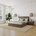 thumbnail image 3 of Nexera Milo 3-Piece Reversible Storage Bedroom Set, Brown, Queen, 3 of 6