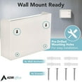 thumbnail image 5 of AdirOffice Multipurpose Mailbox Drop Box with Suggestion Cards  Medium White (631-02-WHI-PKG), 5 of 9