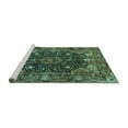 thumbnail image 2 of Ahgly Company Machine Washable Indoor Rectangle Persian Turquoise Blue Traditional Area Rugs, 2' x 3', 2 of 4