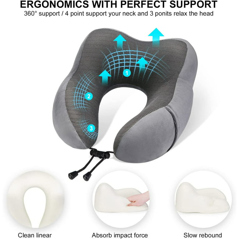 sixwipe Inflatable Travel Neck Pillow Set, Travel Light Inflatable U-Shaped  Pillow, Adjustable Inflatable Neck Pillow, with Eye Mask,Earplug and Carry  Bag for Traveling, Support Head Neck and Lumbar(Green) 