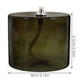 thumbnail image 2 of Lámpara de aceite de vidrio creativa Lámpara de aceite Lámpara de aceite de vidrio Iluminación de emergencia Lámpara de mantequilla Portavelas de aceite de vidrio plano Decoración del hogar M, 2 of 7