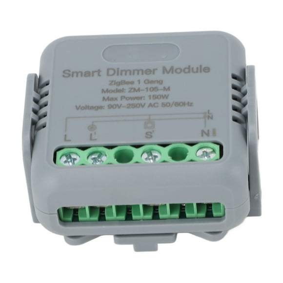 Control Smart Light Switch Breaker Module 1 Way Multicontrol Association 10A Timer Voice APP Control Light Breaker Module For Zigbee For Tuya AC90-250V
