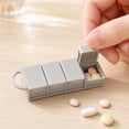 thumbnail image 6 of Pill Organizer 4 Compartment Light Gray Portable for Travel and Purse, 6 of 7