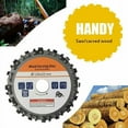thumbnail image 4 of Chainsaw Disc For Stump Grinder, 16 Teeth Design High Efficiency Stainless Steel Wood Carving Circular Saw Blade Compatible With 5 Inch Angle Grinder, Compact Size For, 4 of 5