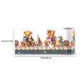 thumbnail image 2 of Concord Wallcoverings Peel and Stick Self Adhesive Kids Wallpaper Border, Plush Bear for Play Room Nursery Room, Brown Blue Green Red, 15 ft by 5 in 2161W, 2 of 5