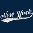 thumbnail image 6 of New York City Baseball Script Basic Cotton T-Shirt - Medium - Navy, 6 of 6