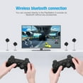 INFISU 2 Pack Wireless PS3 Controllers, Double Shock & Motion Sensor