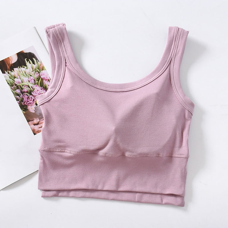 DDAPJ pyju Womens Side Slit Tank Tops with Built in Bra