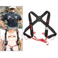 thumbnail image 2 of Cinturón de trabajo de seguridad de protección contra caídas de cinturón de techador de escalada al aire libre con hebillas de seguridad con cordón aj Negro Sunnimix Subir arnés de seguridad, 2 of 8