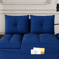 thumbnail image 6 of 1 versatile foldable sofa bed in 3 lengths, modern sofa sofa sofa velvet pull-out bed, loveseat sofa adjustable back and with USB port and swivel phone stand,Black, 6 of 9