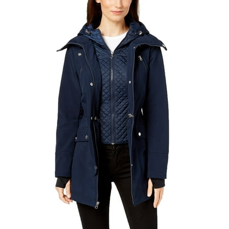 Nautica - Nautica Womens Softshell Jacket With Quilted Underlay (Navy ...