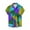 Purple, variant on ZCFZJW Men's Hawaiian Shirts Summer Short Sleeve Beach Shirt Big and Tall Regular Fit Holiday Vacation Button Down Graphic T-Shirts Tops Green S