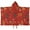 Red Christmas Gingerbread, variant on Red Christmas Gingerbread Man Pattern Hooded Bath Towel，50"x30" for Ages 3 To 12 Kids, Quick Dry Lightweight Soft Microfiber Hood Beach Towel Cover Up for Kids