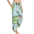 thumbnail image 2 of Fotbe Cute Floral Frog Women's Pajama Pants,Sleepwear Pants,Pj Bottoms Drawstring And Pockets-, 2 of 9