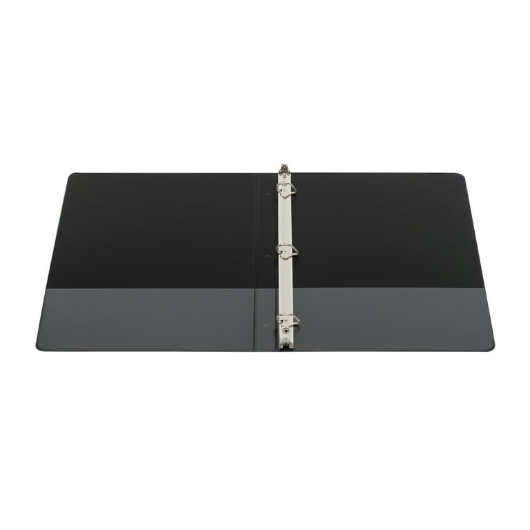 Pen Gear Durable View Binder, 1/2‑Inch D‑Ring, Black, 1‑Pack