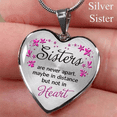 thumbnail image 2 of Jacenvly 2024 New Gifts Stainless Steel Necklace Sister Heart Peach Heart Alloy Pendant Jewelry Heart Father'S Day Gifts, 2 of 6