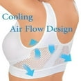 thumbnail image 4 of Sports Bra for Women Workout Fashionable Sport Breathable Underwear Plus Size No Rims Seamless Hollow Mesh Thin Bra Push Up Yoga Bra Saving on Clearance, 4 of 8